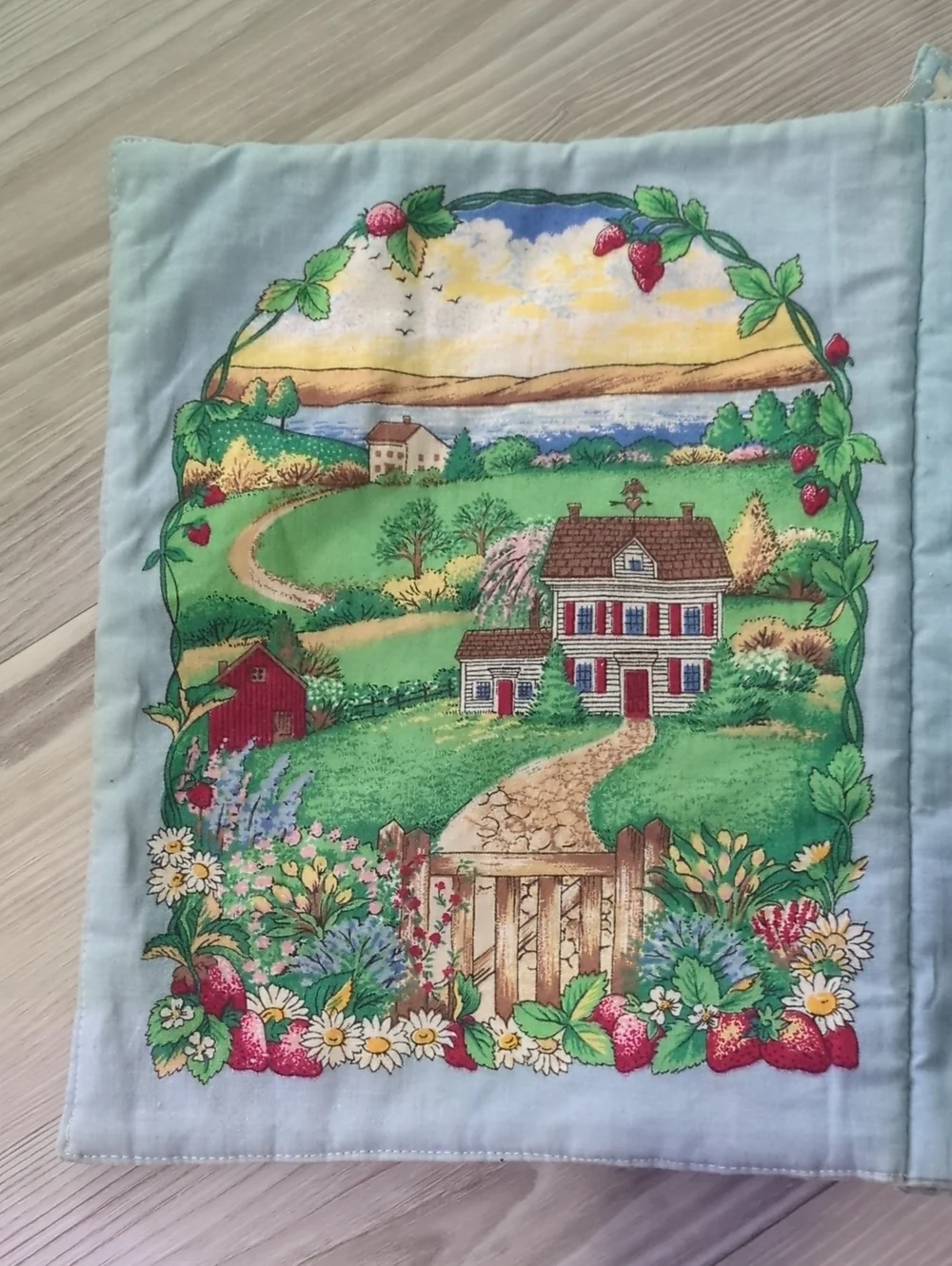 Vintage Soft Fabric Children's Prayer Book Cloth Quiet Book Baby Nursery Christi